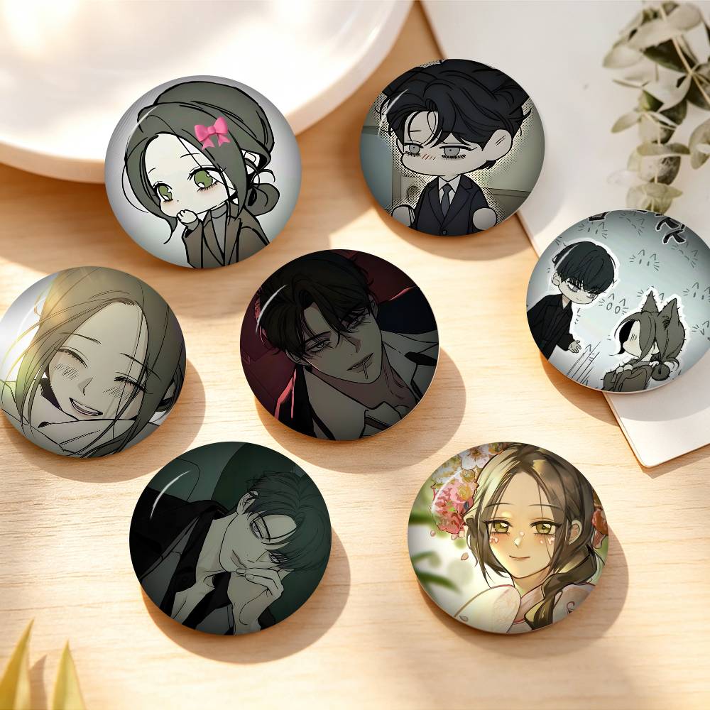 Cosplay Korean Anime - เข็มกลัดรูปดอกไม้แห้งจากการ์ตูนเกาหลี Tears on a Withered Flower