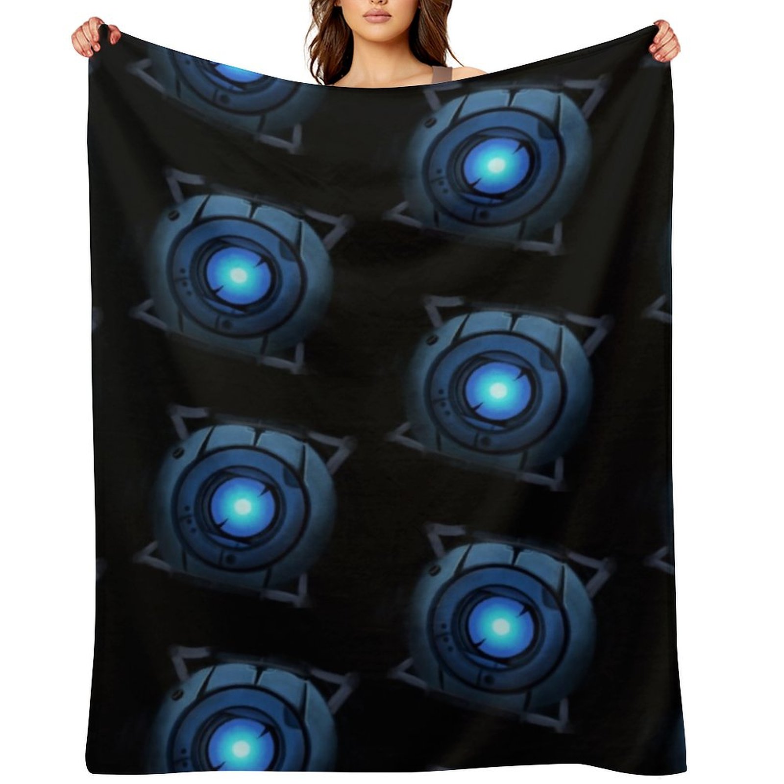 Anime Cosplay Idea - ผ้าห่มลายภาพวาดดิจิทัล Wheatley In Space คอสเพลย์อนิเมะ ของขวัญวาเลนไทน์อเนกประสงค์
