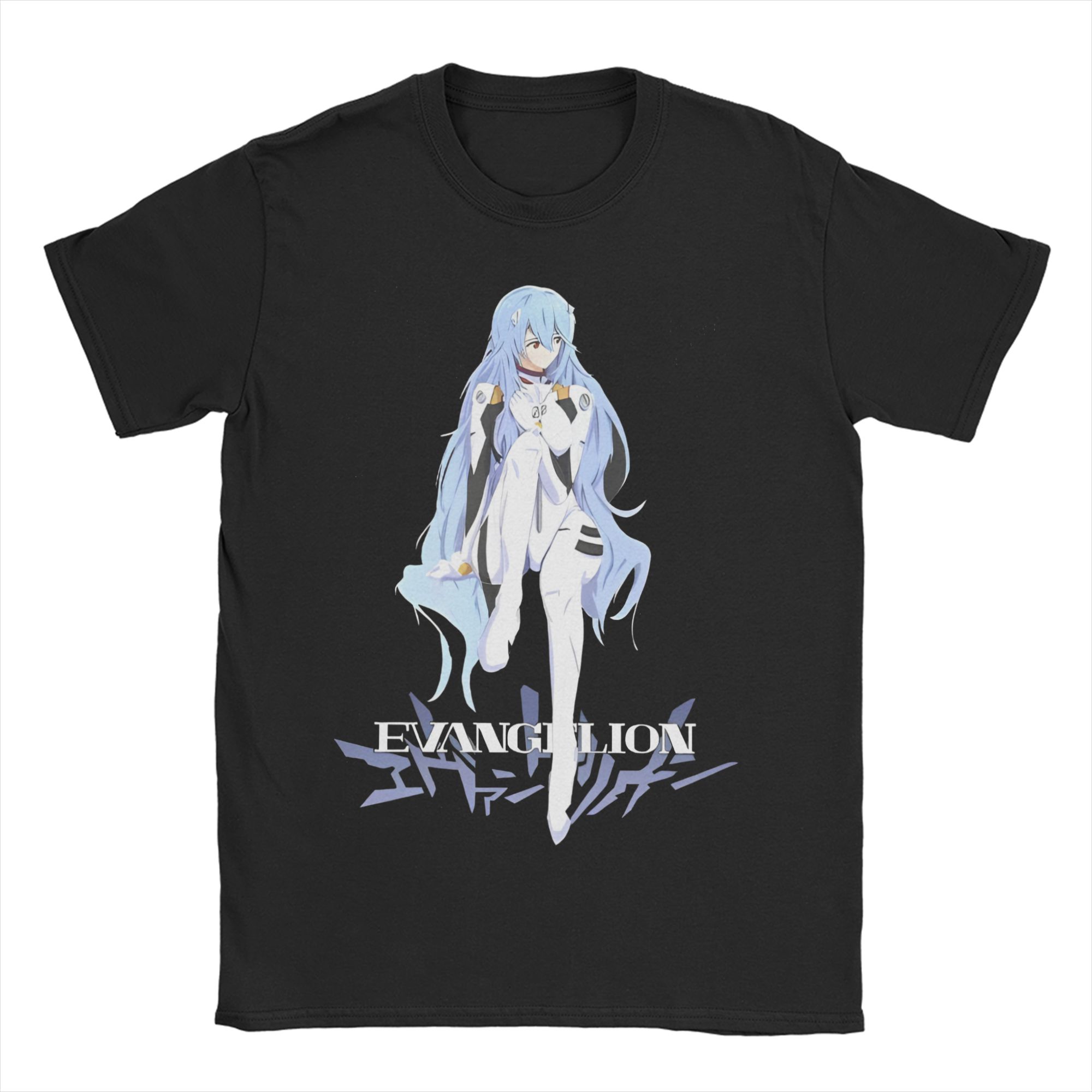 Anime Cosplay Idea - เสื้อยืด EVA Rei Ayanami สำหรับผู้ชายและผู้หญิง ลายอนิเมะ