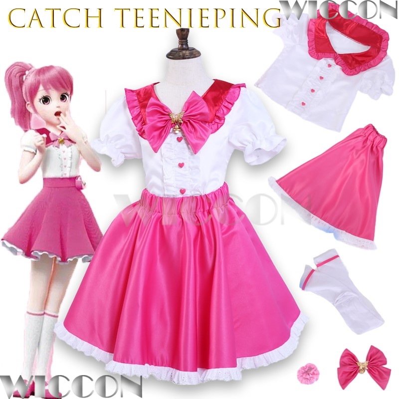 Cosplay Korean Anime - ชุดคอสเพลย์อนิเมะเกาหลีใหม่ Catch Teenieping ชุดเดรสเด็กผู้หญิง ชุดเจ้าหญิงเวทมนตร์ โรมิ