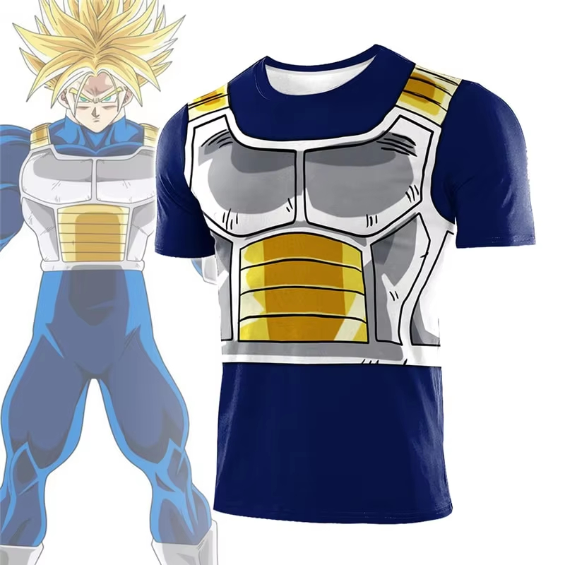 Dragon Ball Saiyan Armor - เสื้อยืดคอมเพรสชั่นลายดราก้อนบอล วีจิต้า คลาสสิค ไซย่า อาร์เมอร์ ปี