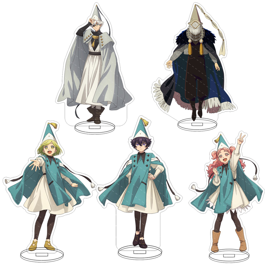 Anime Cosplay Rental - แท่นอะคริลิกอนิเมะขนาด 16 ซม. พร้อมหมวกแม่มด ตัวละครจาก Atelier