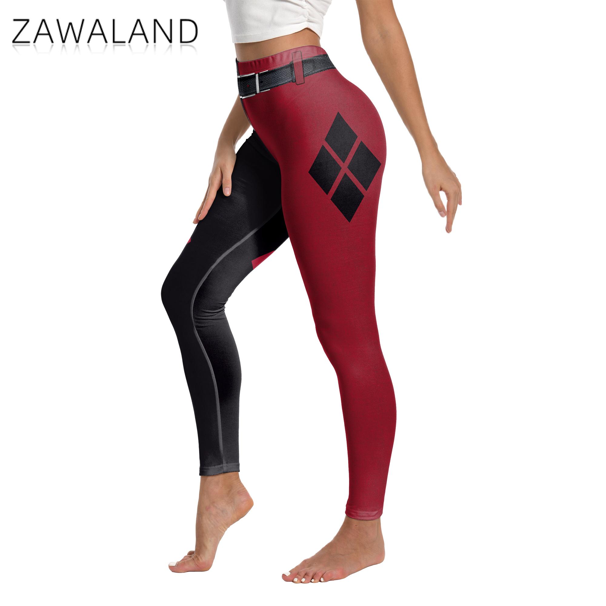 ZAWALAND กางเกงขายาวผู้หญิงคอส - Anime Harley Quinn Cosplay บทวิจารณ์และราคา