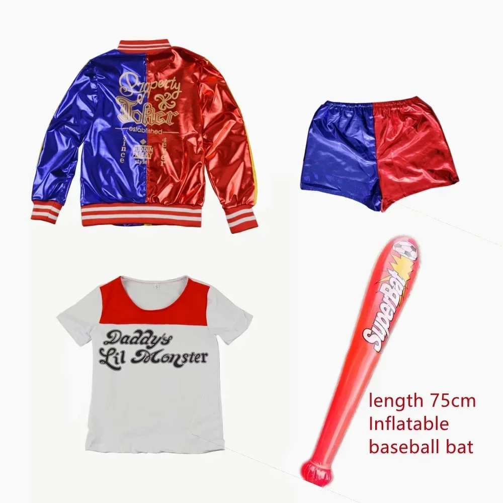 เสื้อยืดควินน์สำหรับเด็กผู้หญิ - Anime Harley Quinn Cosplay บทวิจารณ์และราคา