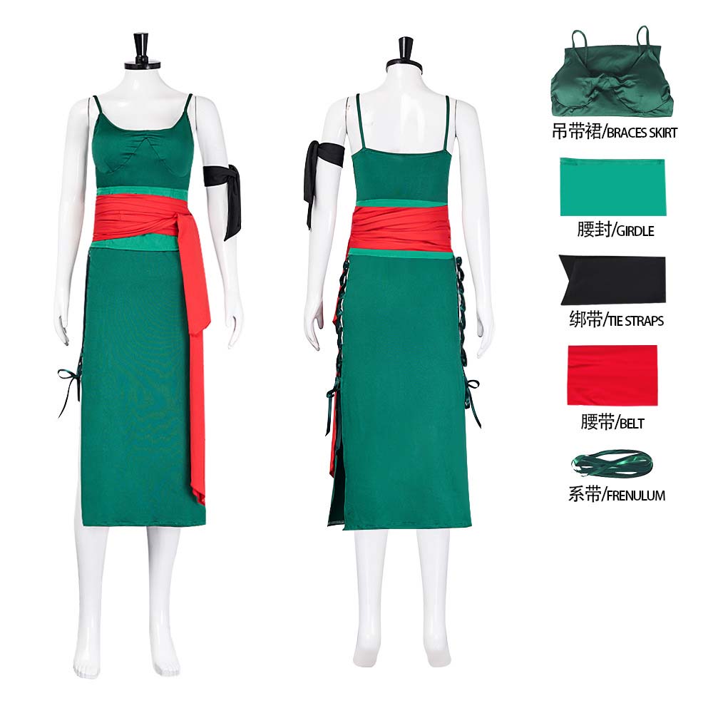 ชุดคอสเพลย์โรโรโนอา โซโล ตัวละ - Anime Zoro Cosplay Female บทวิจารณ์และราคา