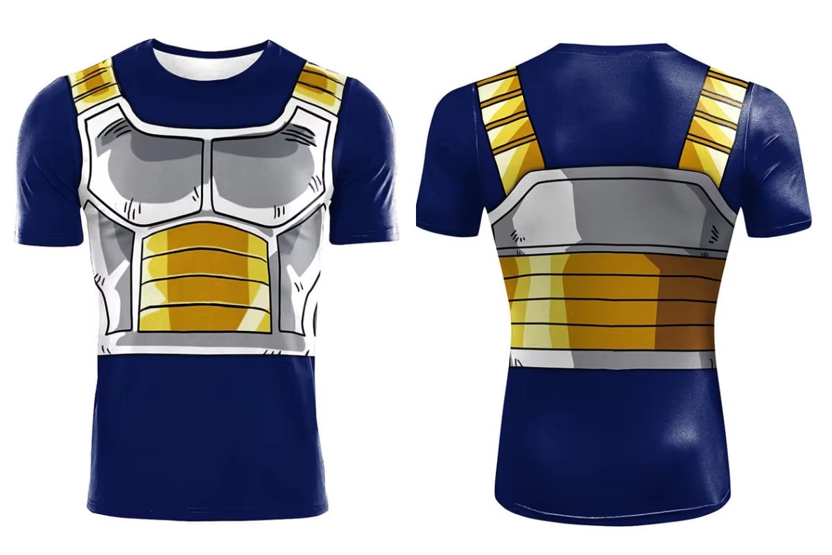 เสื้อยืดพิมพ์ลาย 3 มิติ ชุดครอ - Dragon Ball Saiyan Armor บทวิจารณ์และราคา