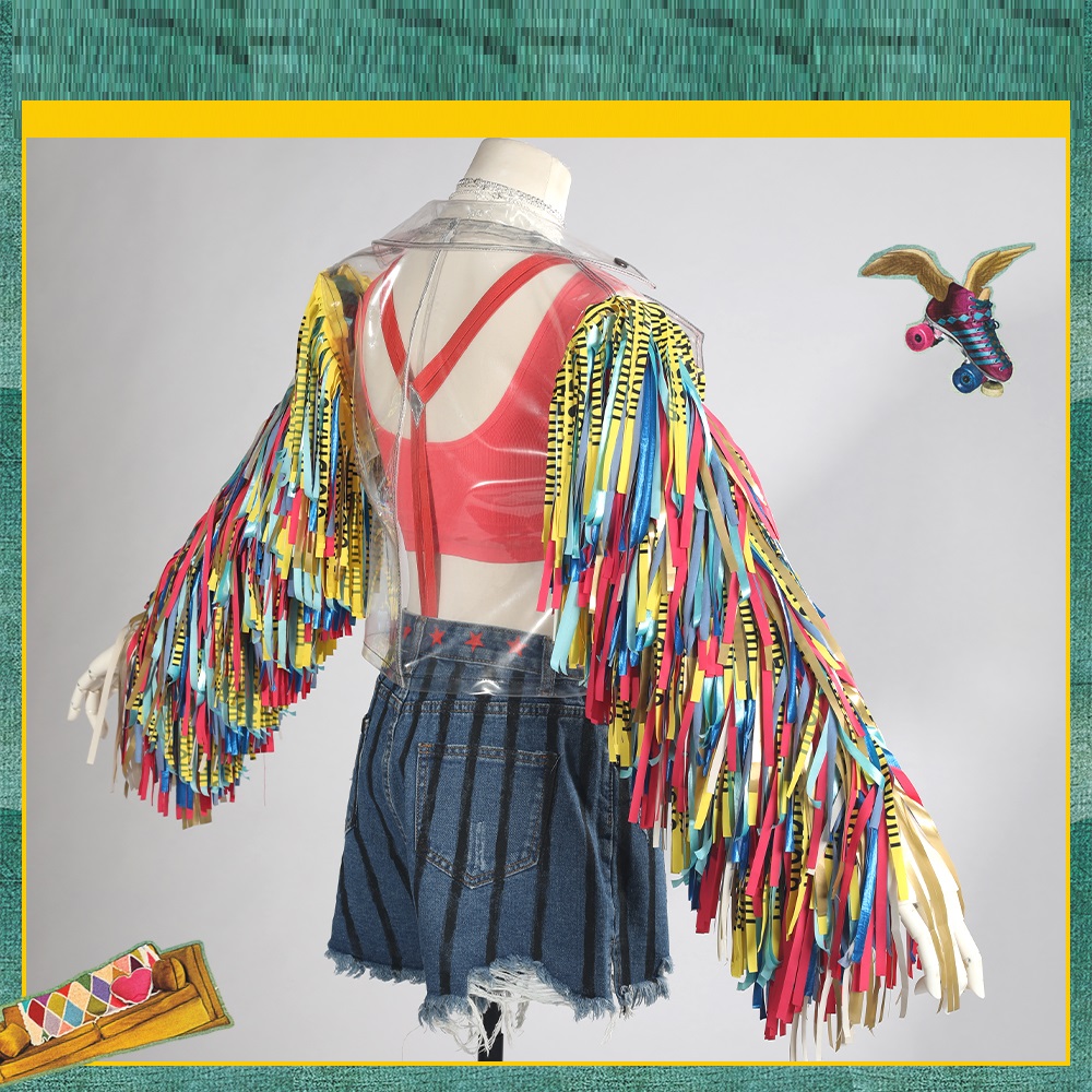 ชุดเสื้อโค้ทใสสำหรับผู้หญิงชุด - Anime Harley Quinn Cosplay บทวิจารณ์และราคา