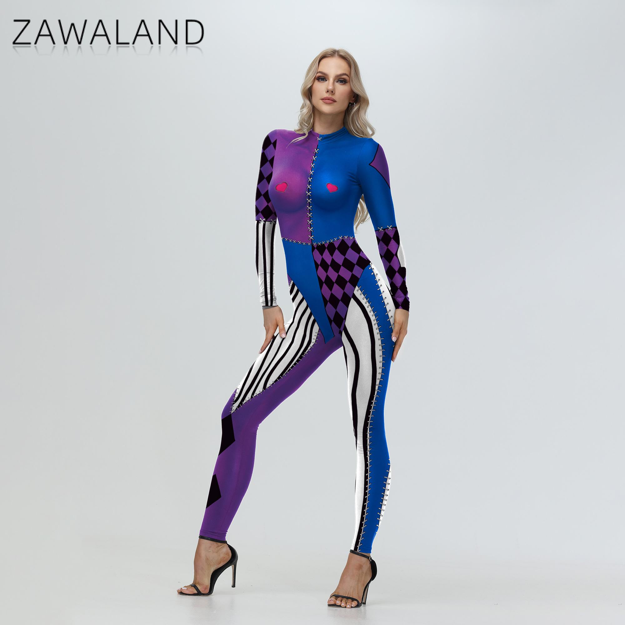 Zawaland Clown Harley คอสเพลย์ - Anime Harley Quinn Cosplay บทวิจารณ์และราคา