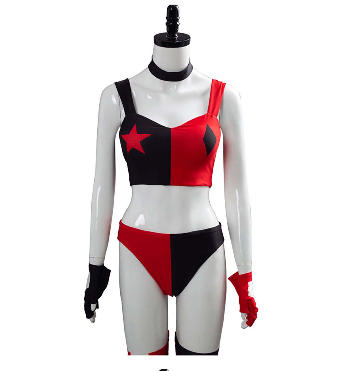 ผู้หญิงฮาโลวีนซุปเปอร์วายร้ายฮ - Anime Harley Quinn Cosplay บทวิจารณ์และราคา