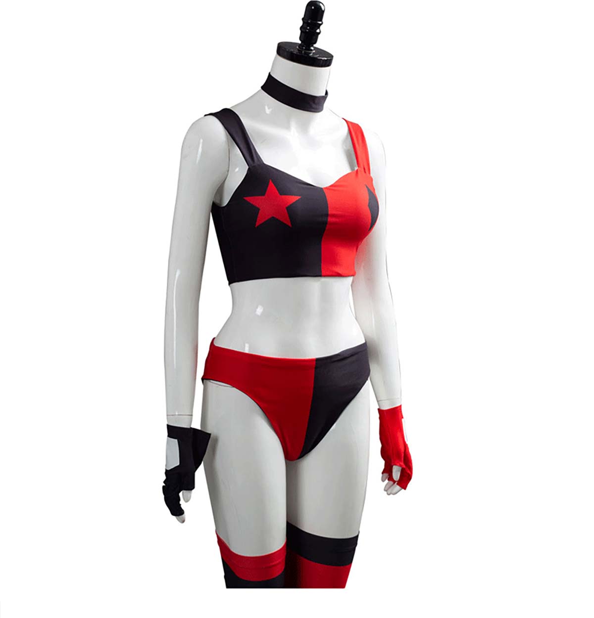 ผู้หญิงฮาโลวีนซุปเปอร์วายร้ายฮ - Anime Harley Quinn Cosplay บทวิจารณ์และราคา